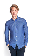 BS Beech Modern Fit Skjorta - Dark Blue