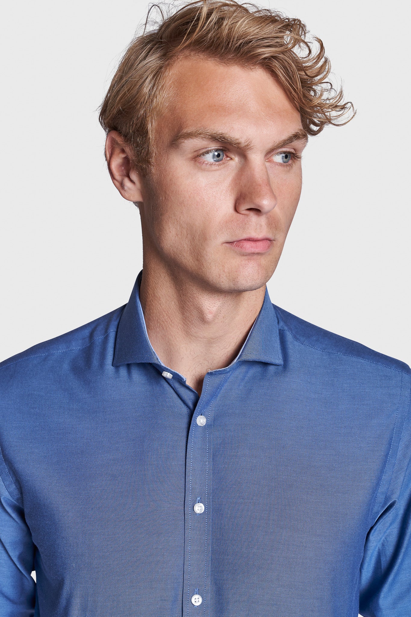 BS Beech Modern Fit Skjorta - Dark Blue