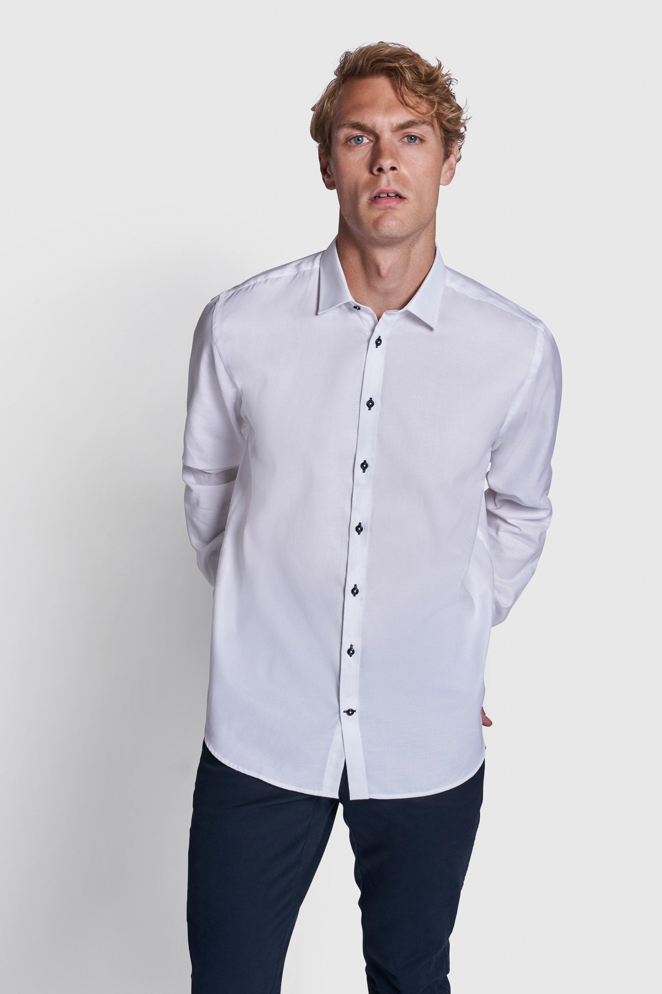 BS Pat Modern Fit Skjorta - White