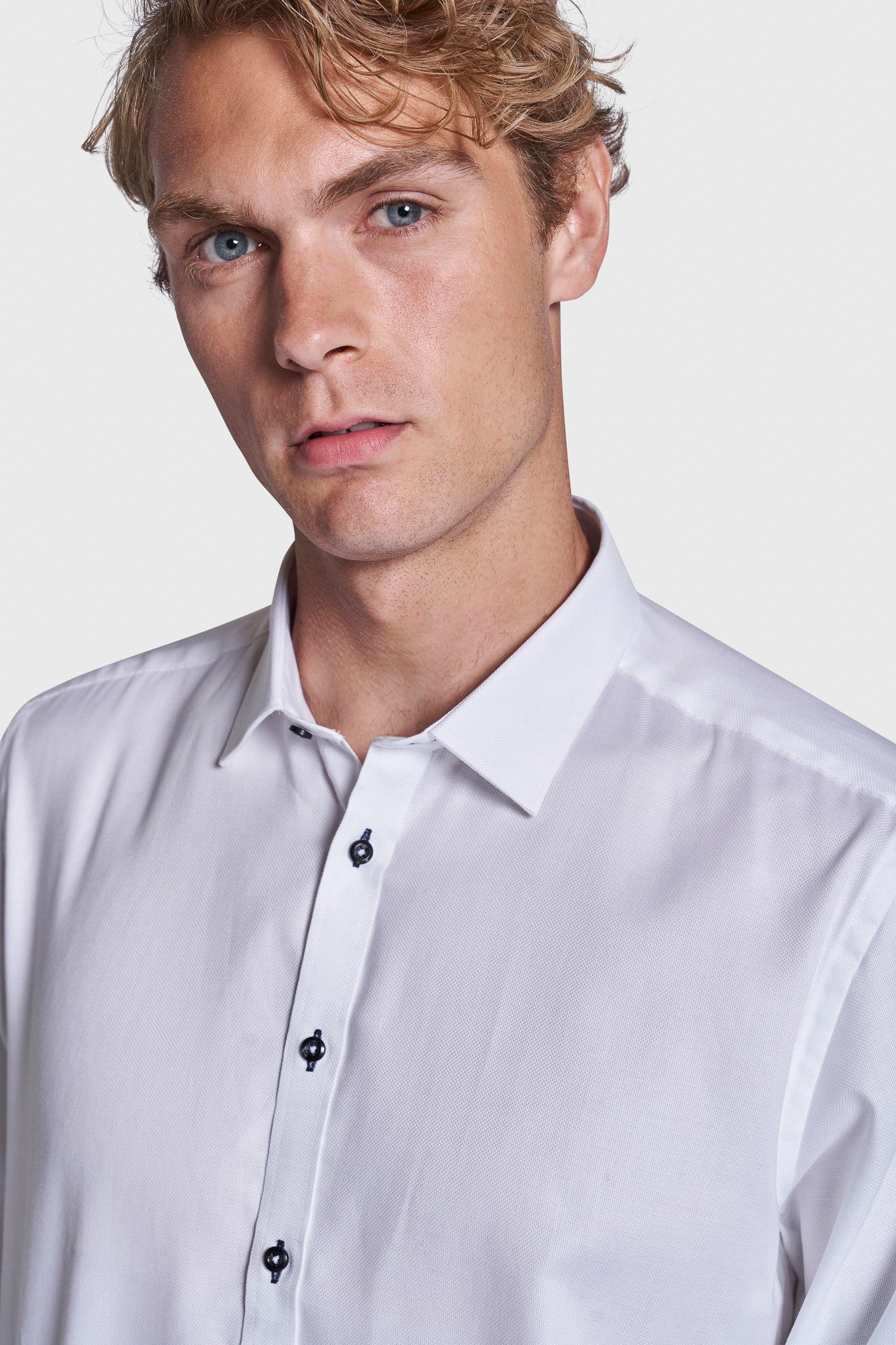 BS Pat Modern Fit Skjorta - White