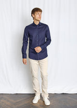 BS Miles Slim Fit Skjorta - Navy