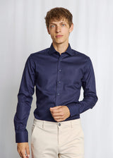 BS Miles Slim Fit Skjorta - Navy