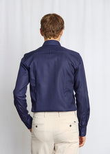 BS Miles Slim Fit Skjorta - Navy