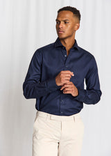 BS Miles Slim Fit Skjorta - Navy