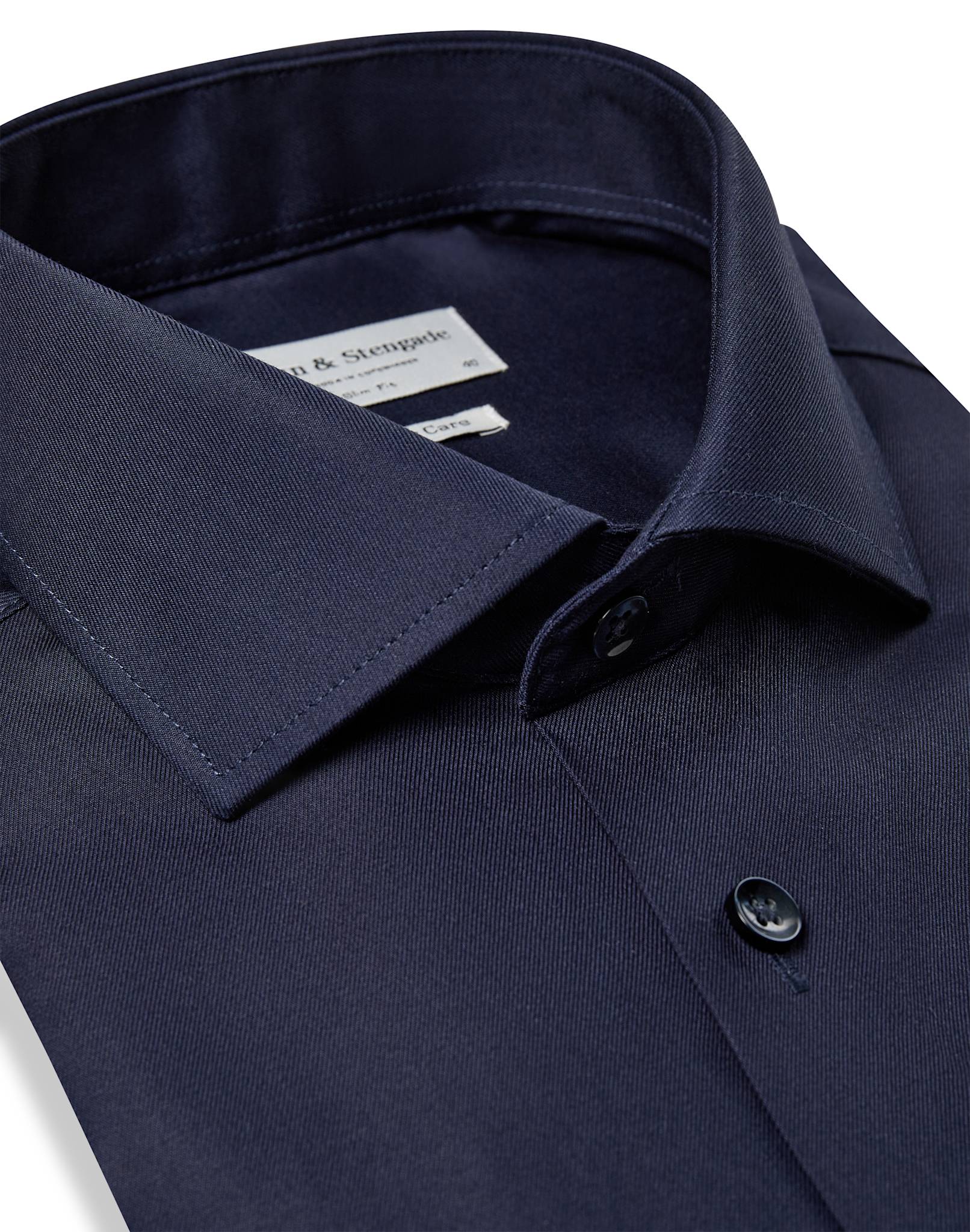 BS Miles Slim Fit Skjorta - Navy