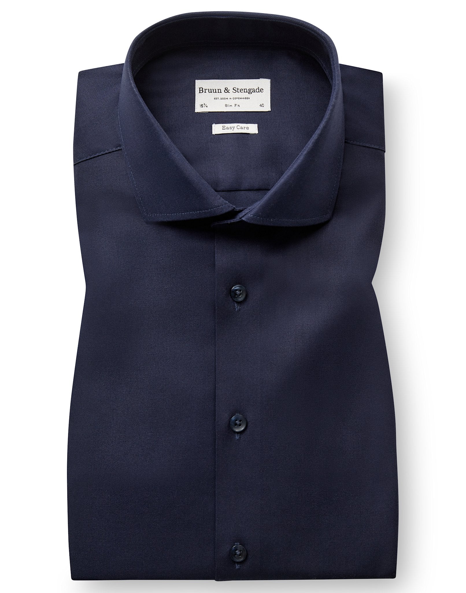 BS Miles Slim Fit Skjorta - Navy