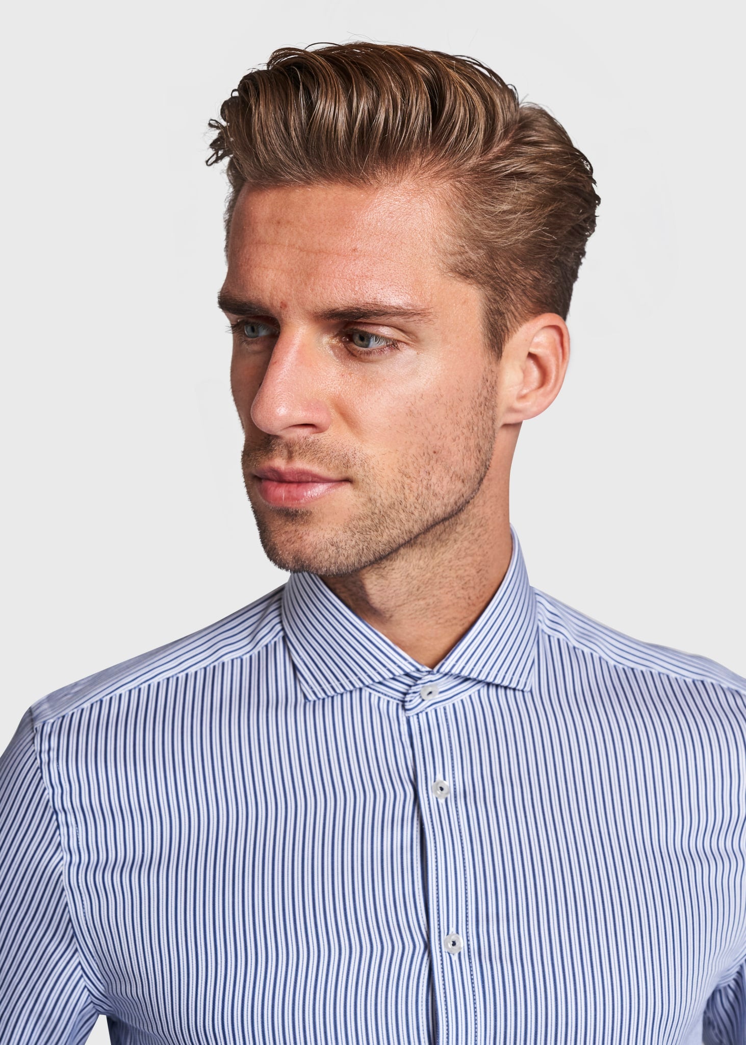 BS Andy Super Slim Fit Skjorta - Blue