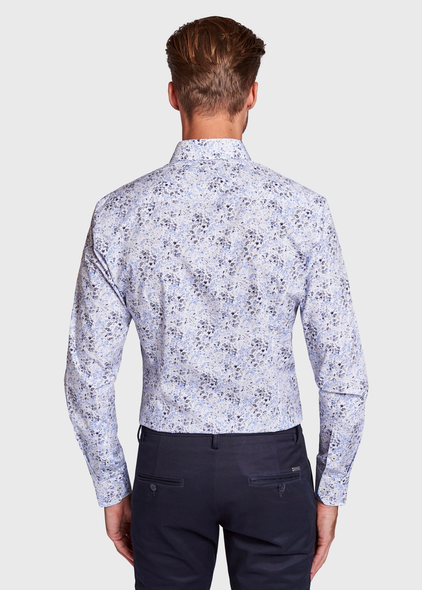 BS Manny Super Slim Fit Skjorta - Ljusblå