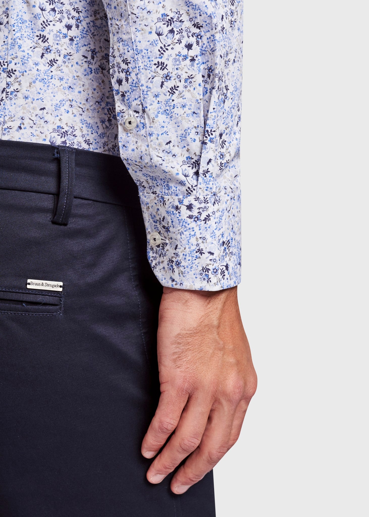 BS Manny Super Slim Fit Skjorta - Ljusblå