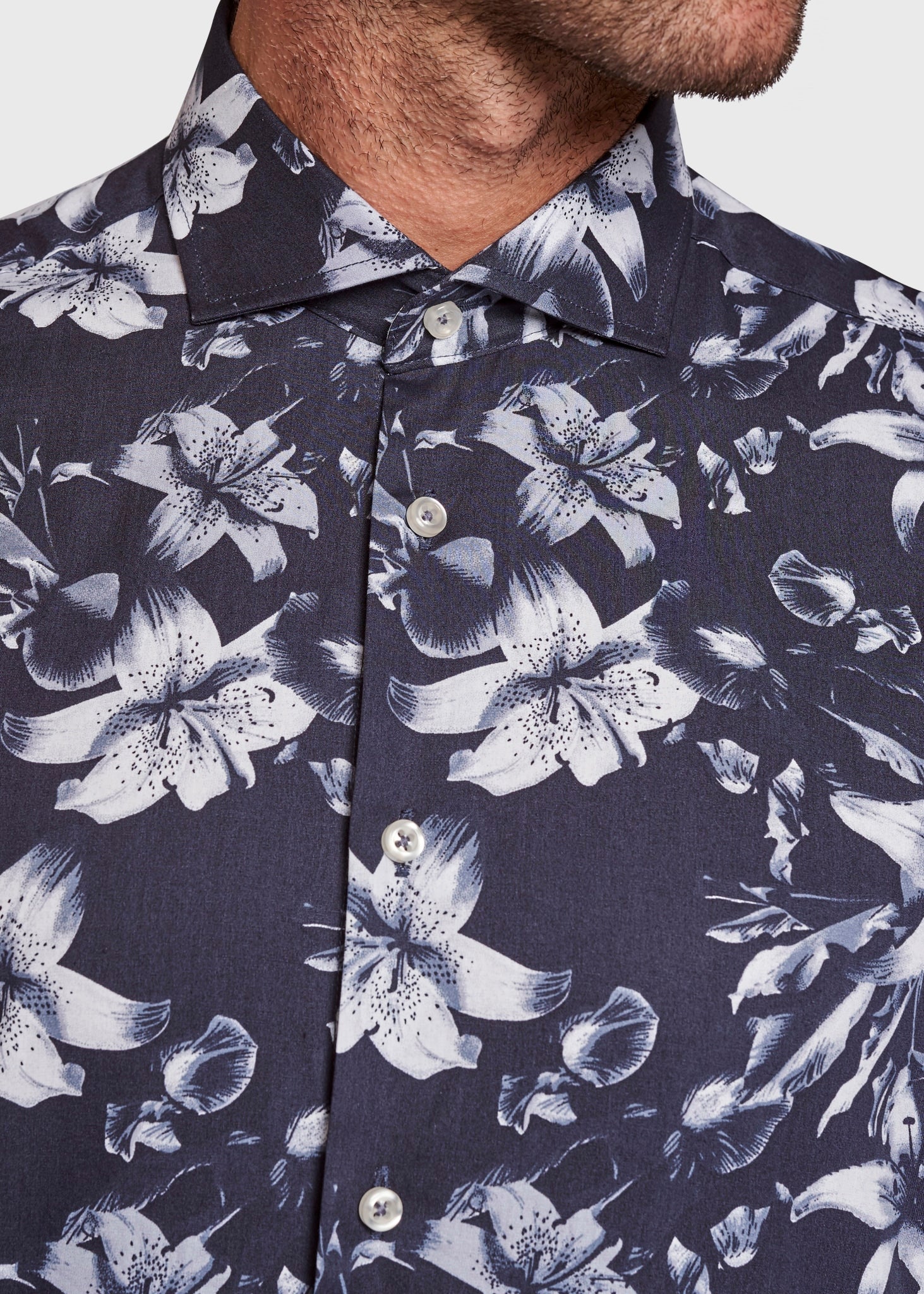 BS Giancarlo Slim Fit Skjorta - Navy