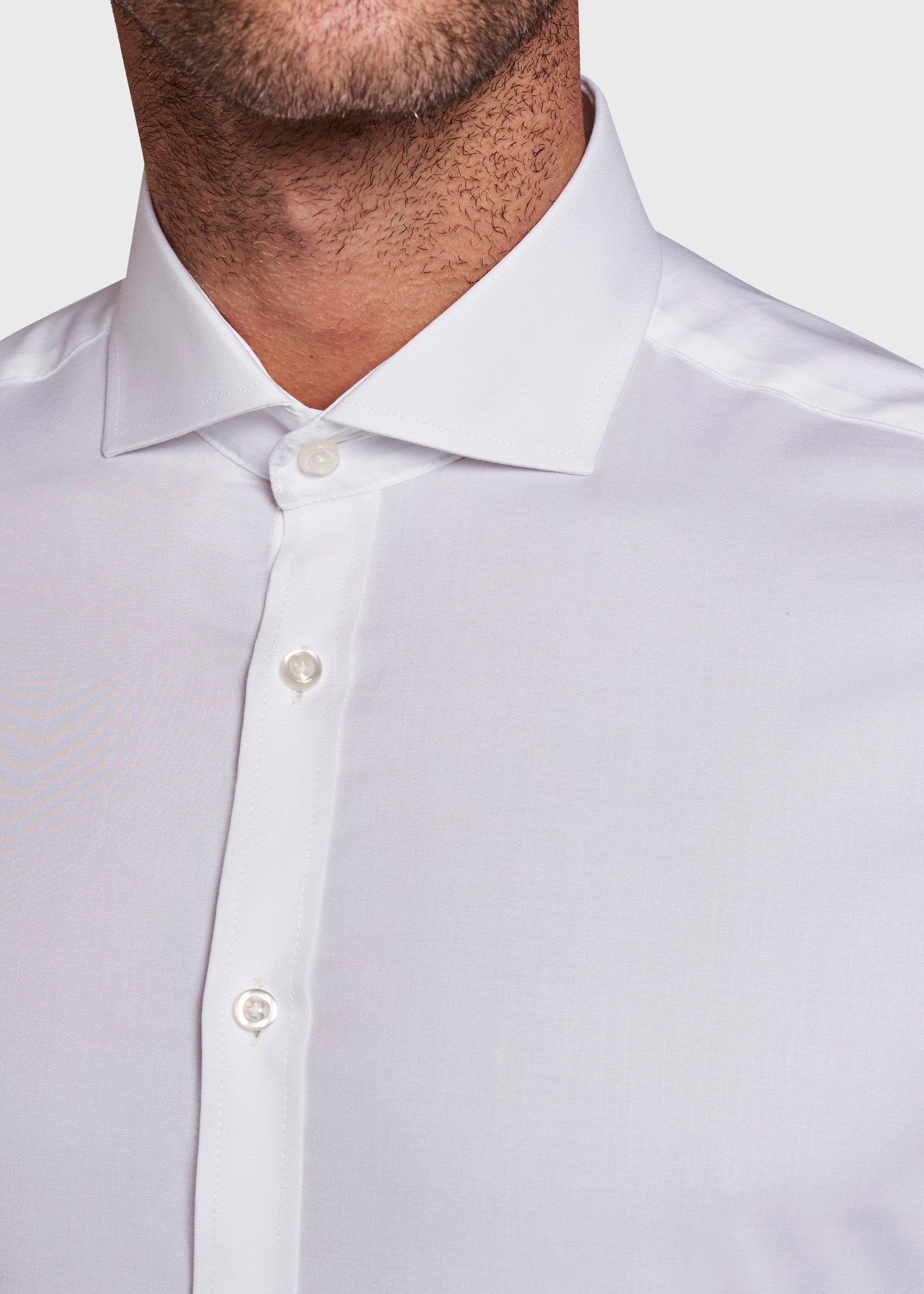 BS White Slim Fit Skjorta - White