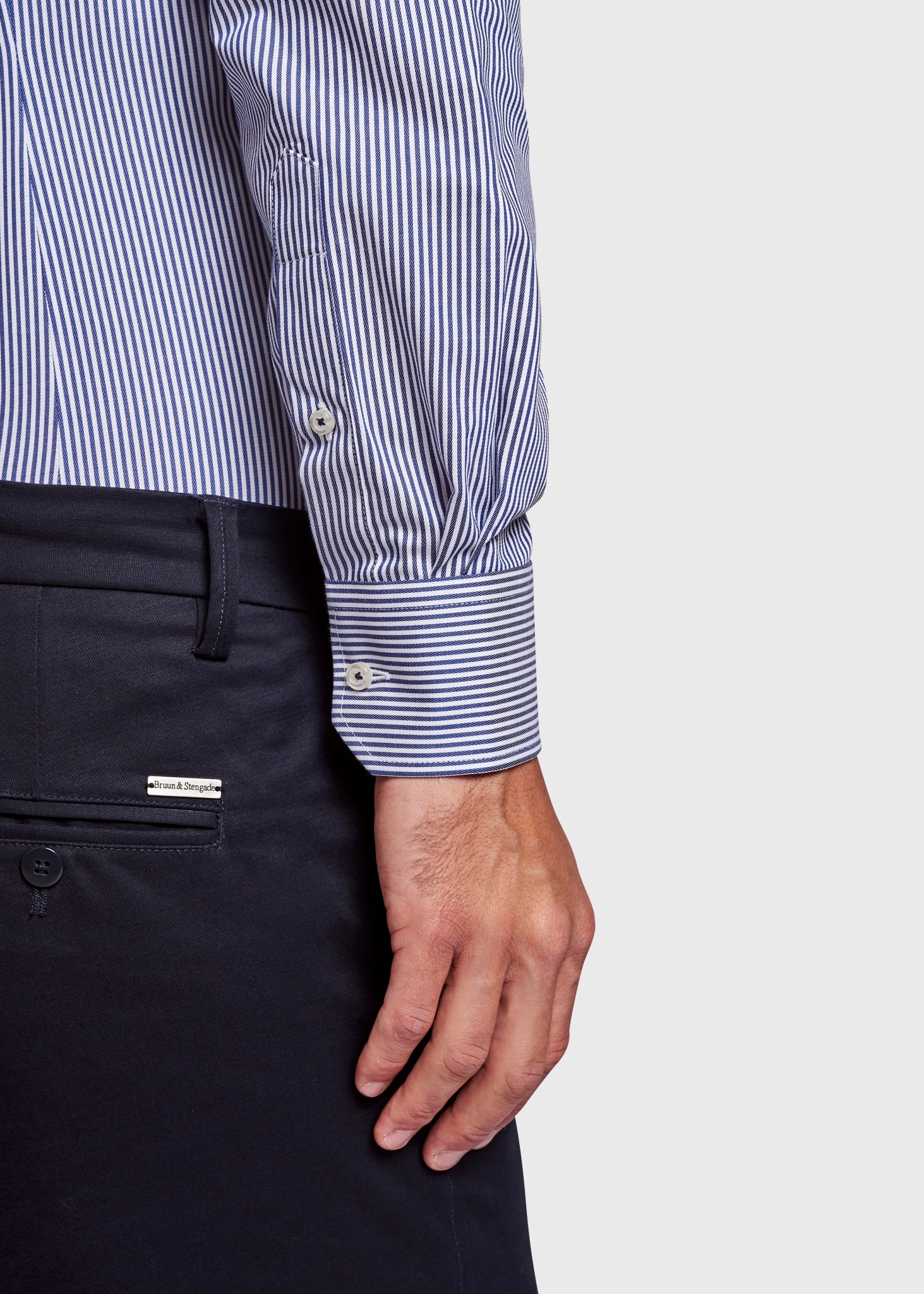 BS Gameiro Modern Fit Skjorta - Dark Blue