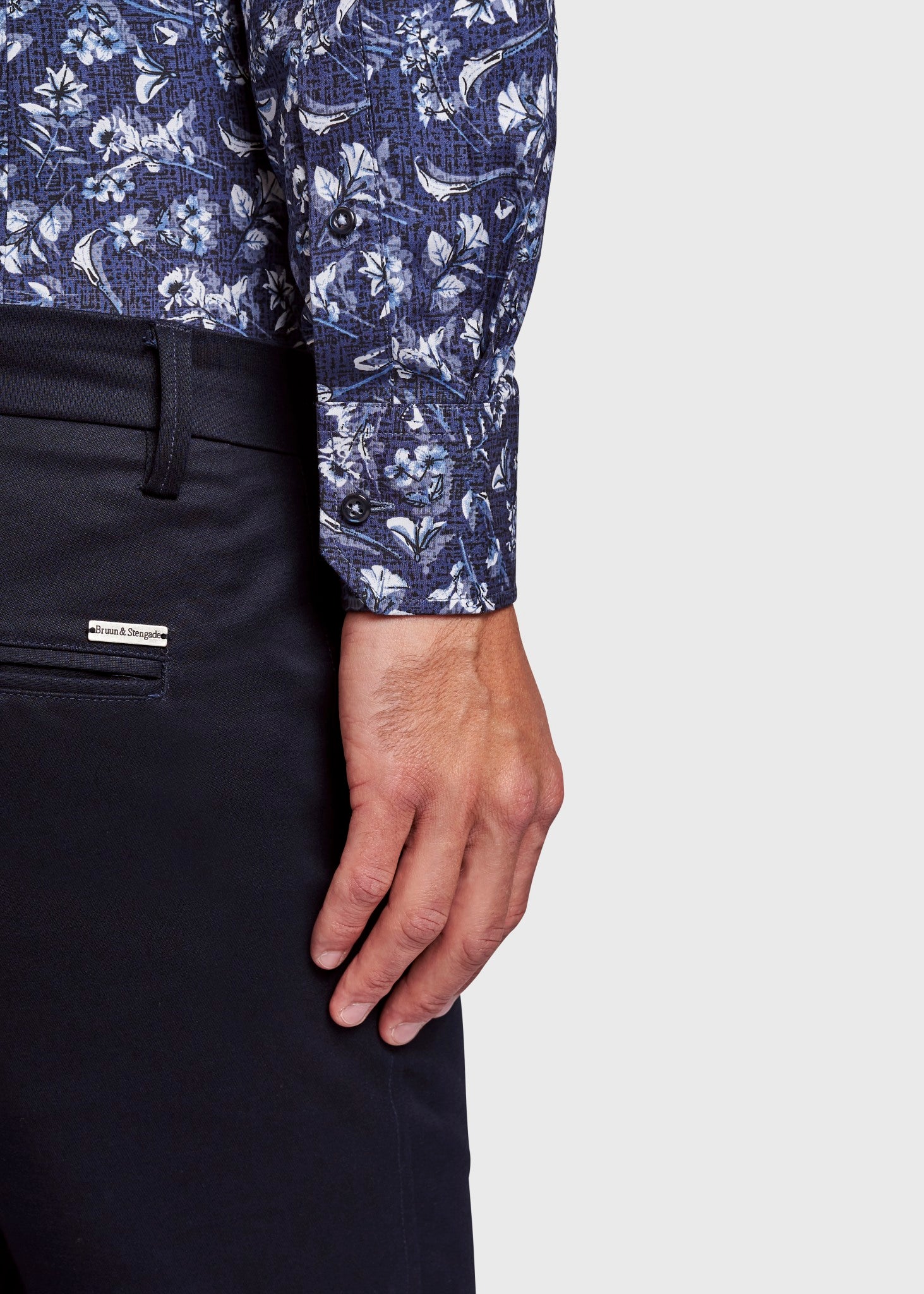 BS Karl Modern Fit Skjorta - Dark Blue