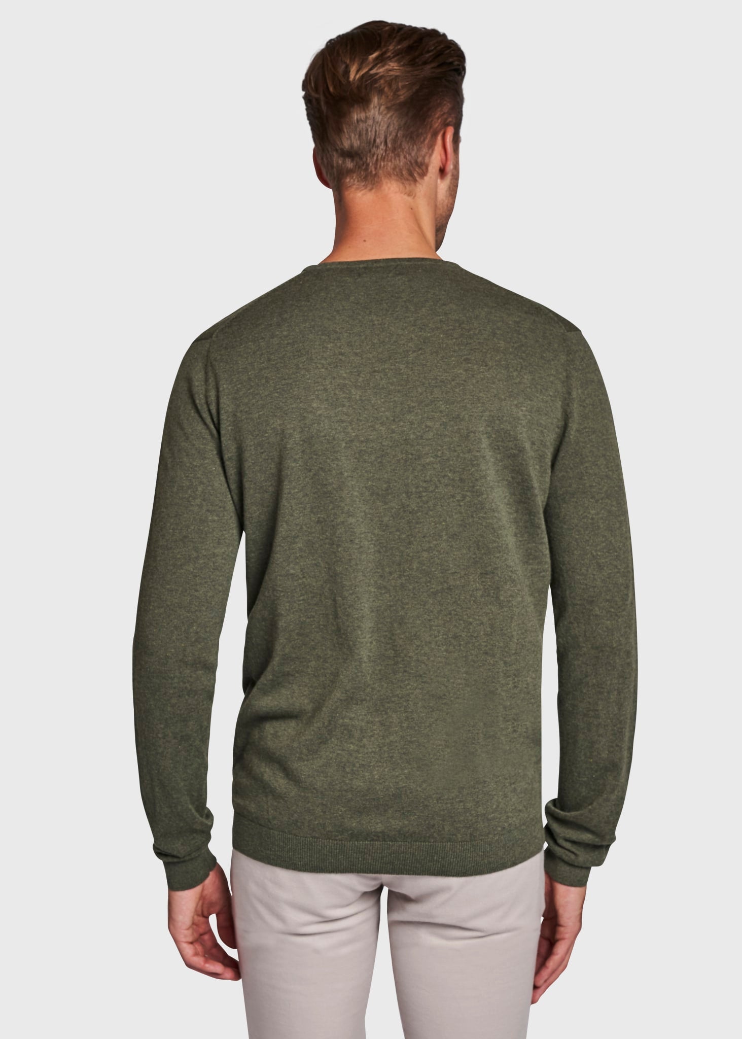 BS Gaspard Regular Fit Stickad Tröja - Army