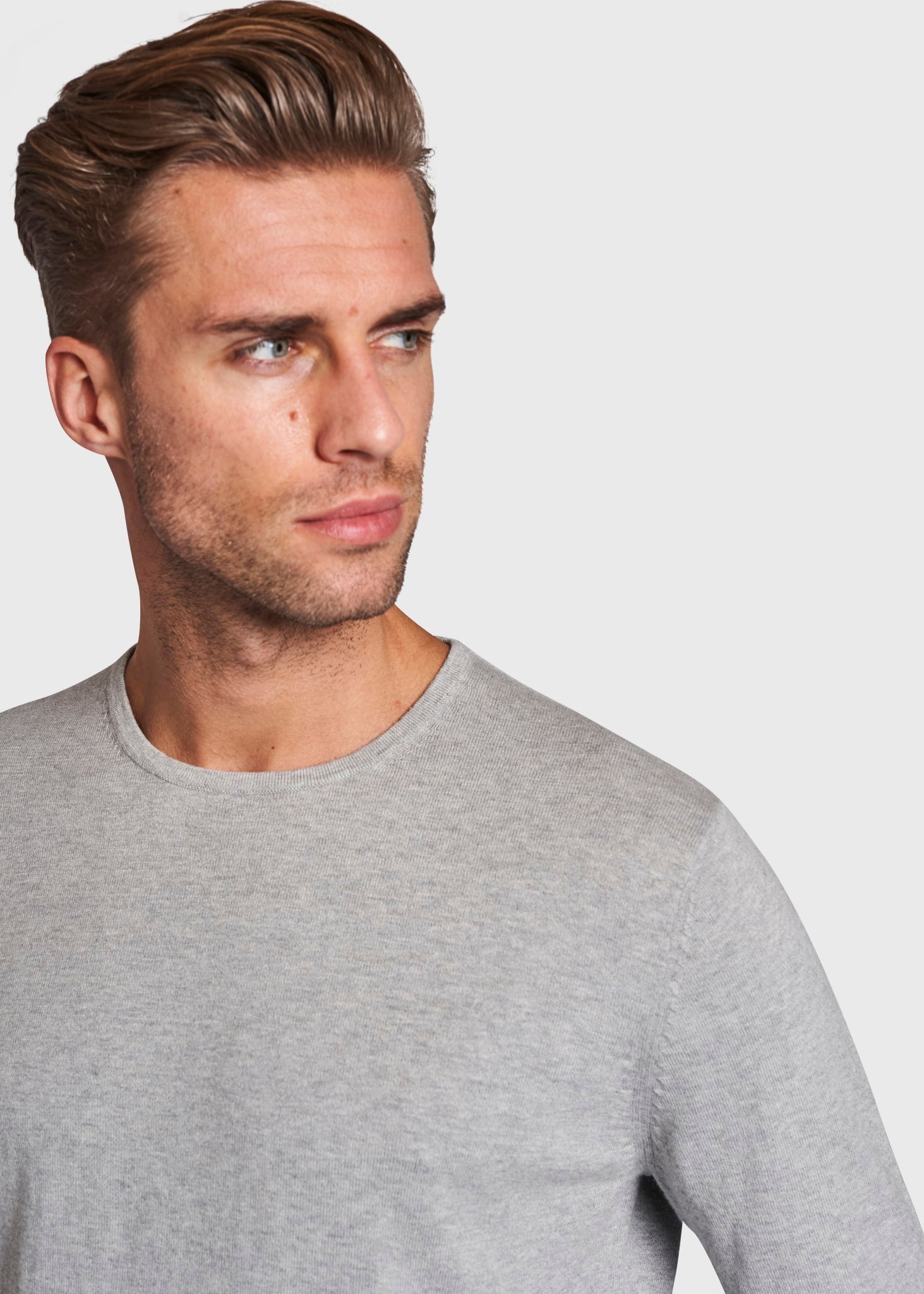 BS Gaspard Regular Fit Stickad Tröja - Grey