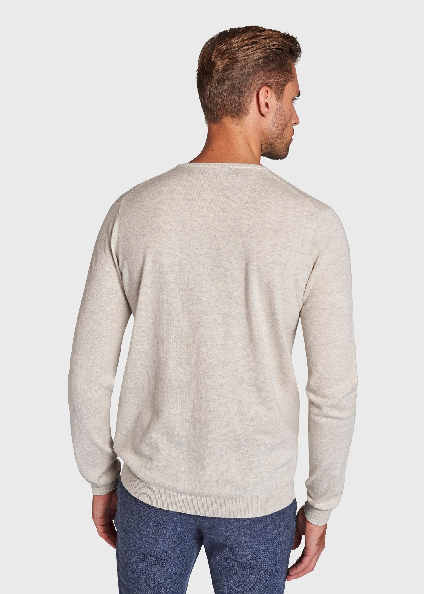BS Gaspard Regular Fit Stickad tröja - Sand
