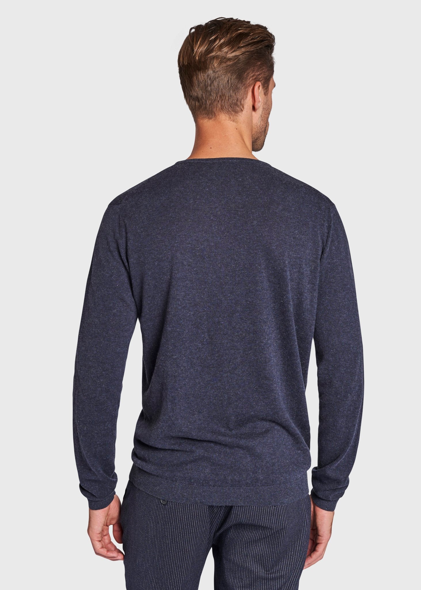 BS Gaspard Regular Fit Stickad tröja - Thunder