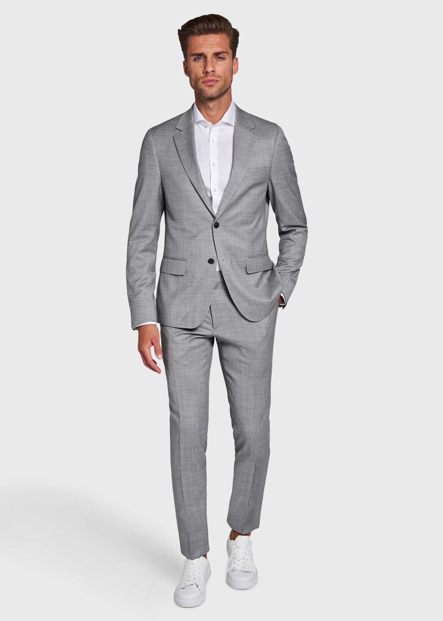 BS Alsace Slim Fit Kavaj - Grå