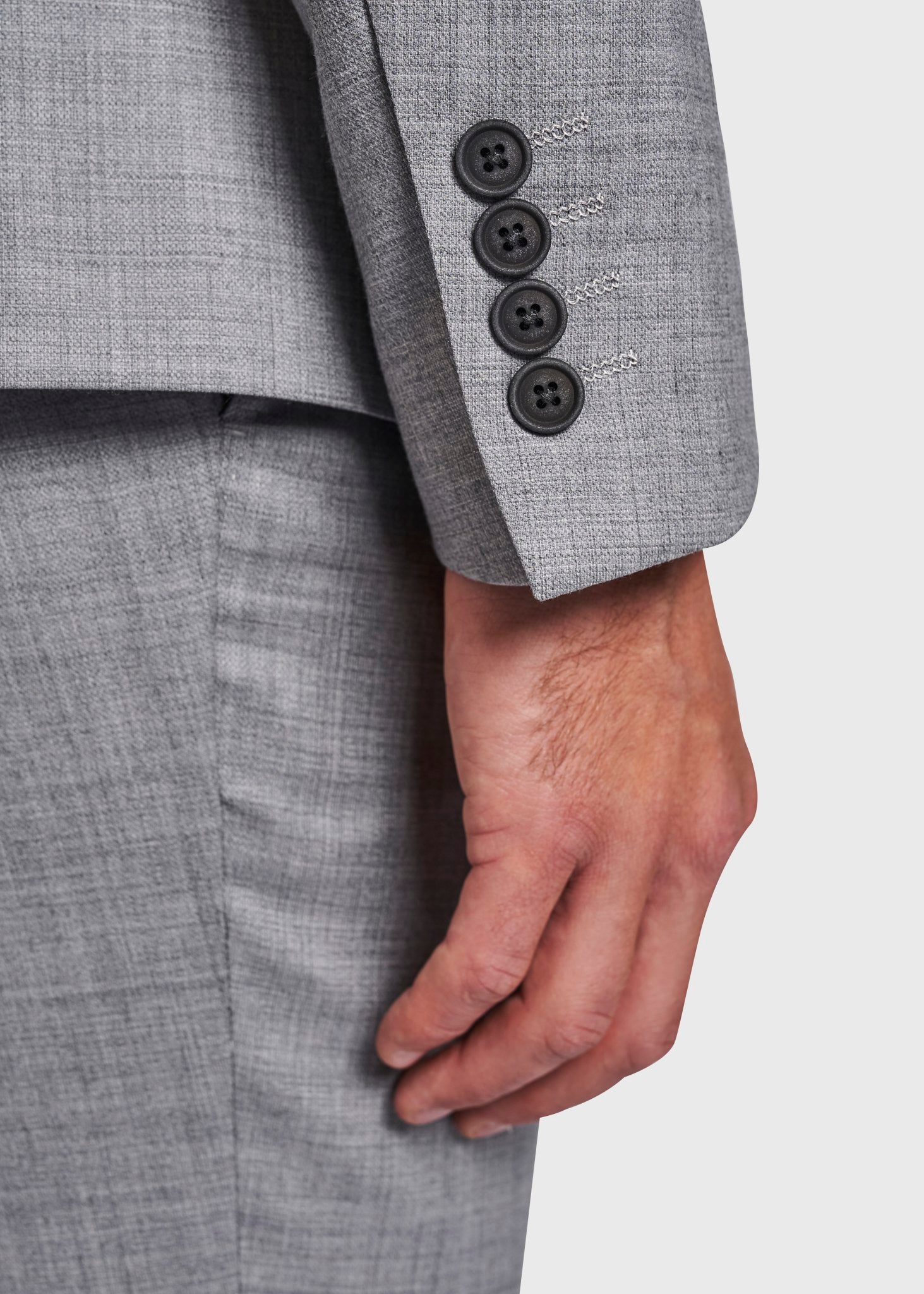 BS Alsace Slim Fit Kavaj - Grå
