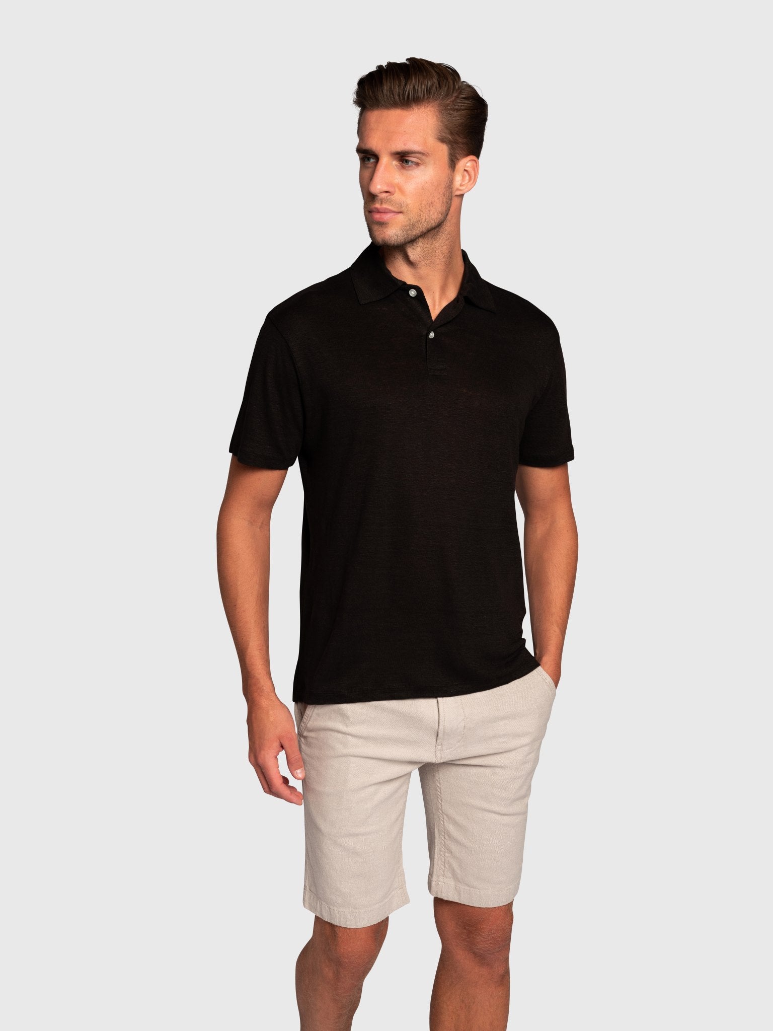 BS Bart Regular Fit Pikétröja - Svart