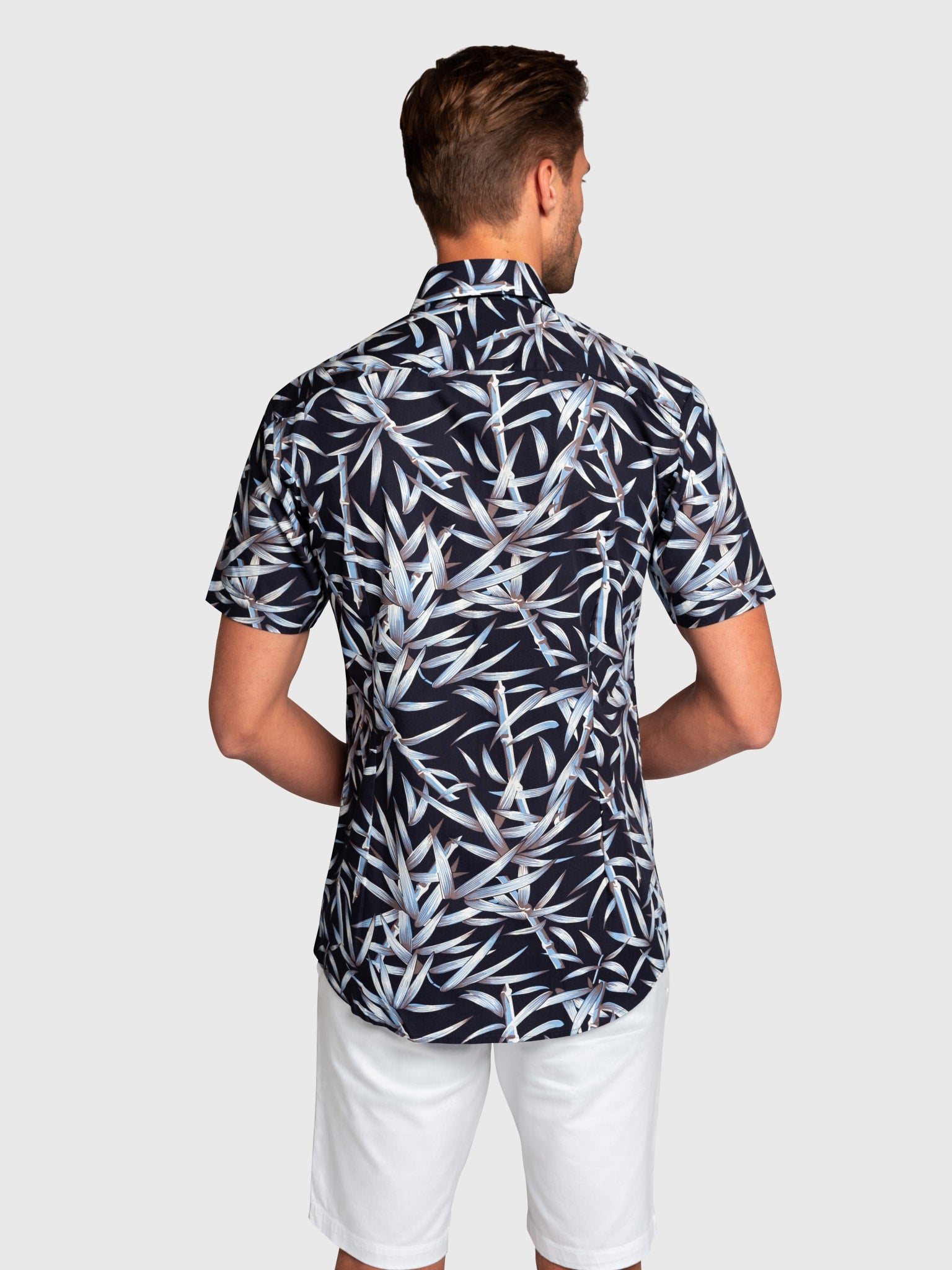 BS Bonanno Slim Fit Skjorta - Marinblå