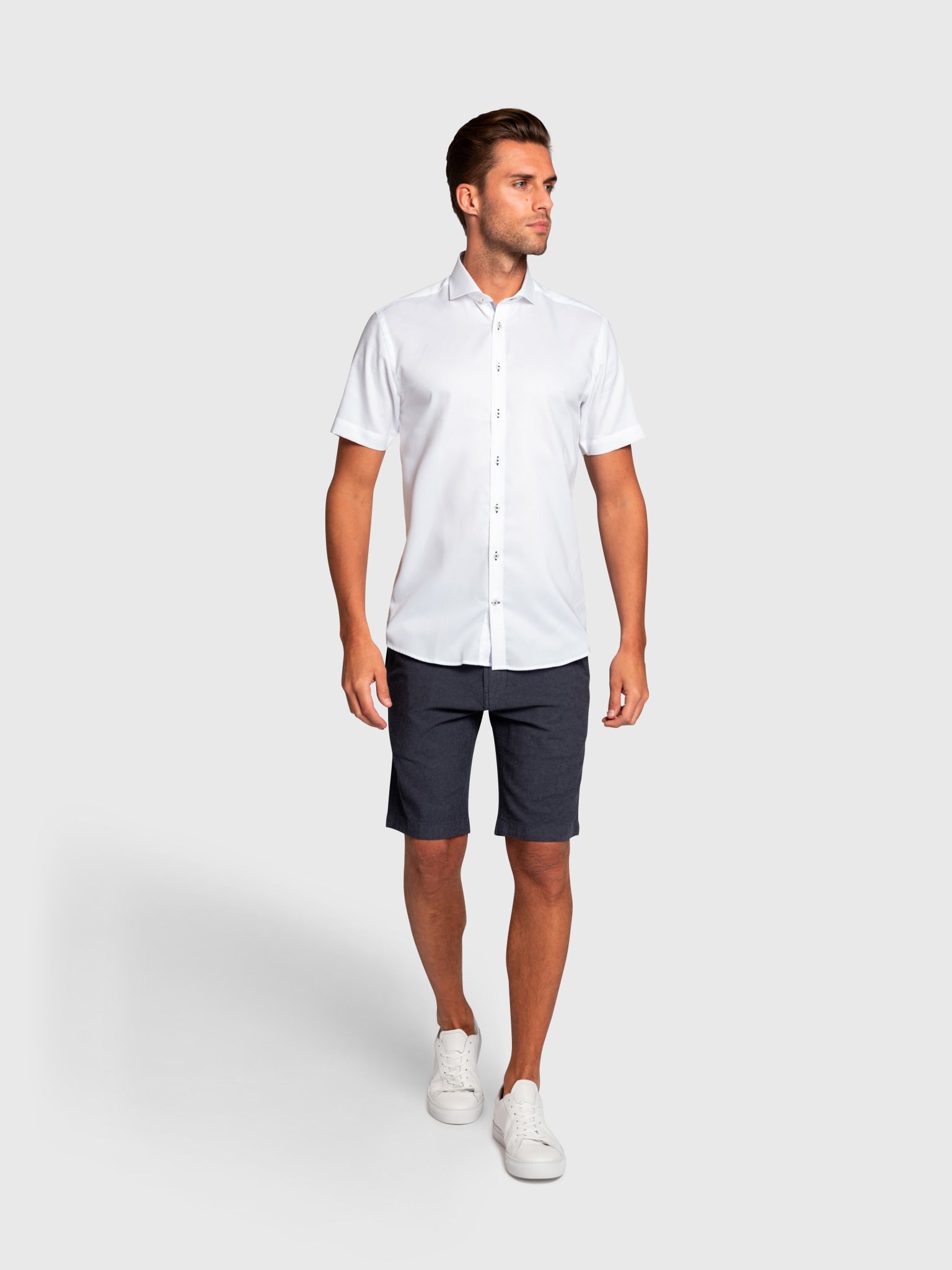 BS Bengala Modern Fit Skjorta - White
