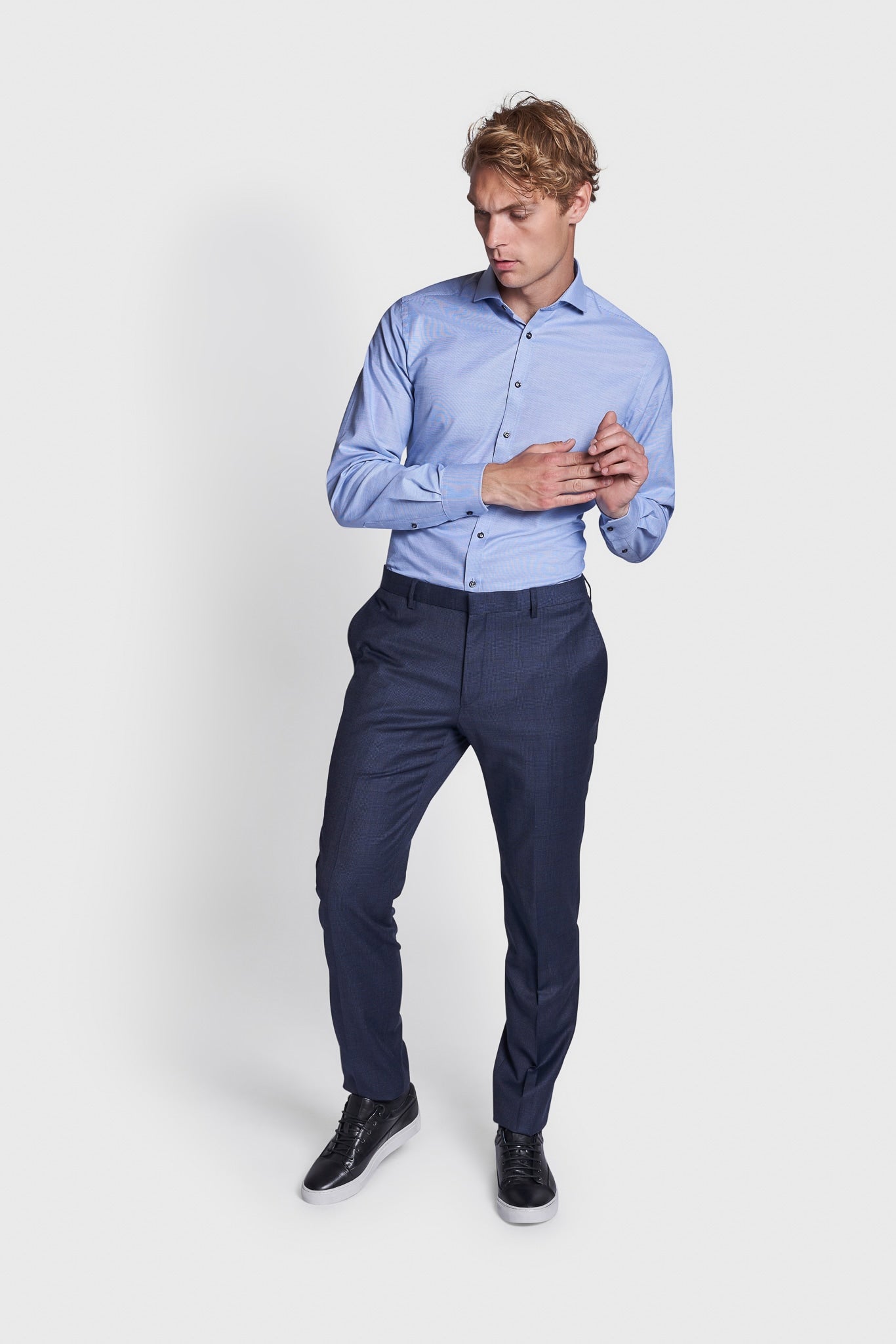BS Josty Slim Fit Byxor - Navy