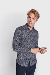 BS Jackson Slim Fit Skjorta - Navy