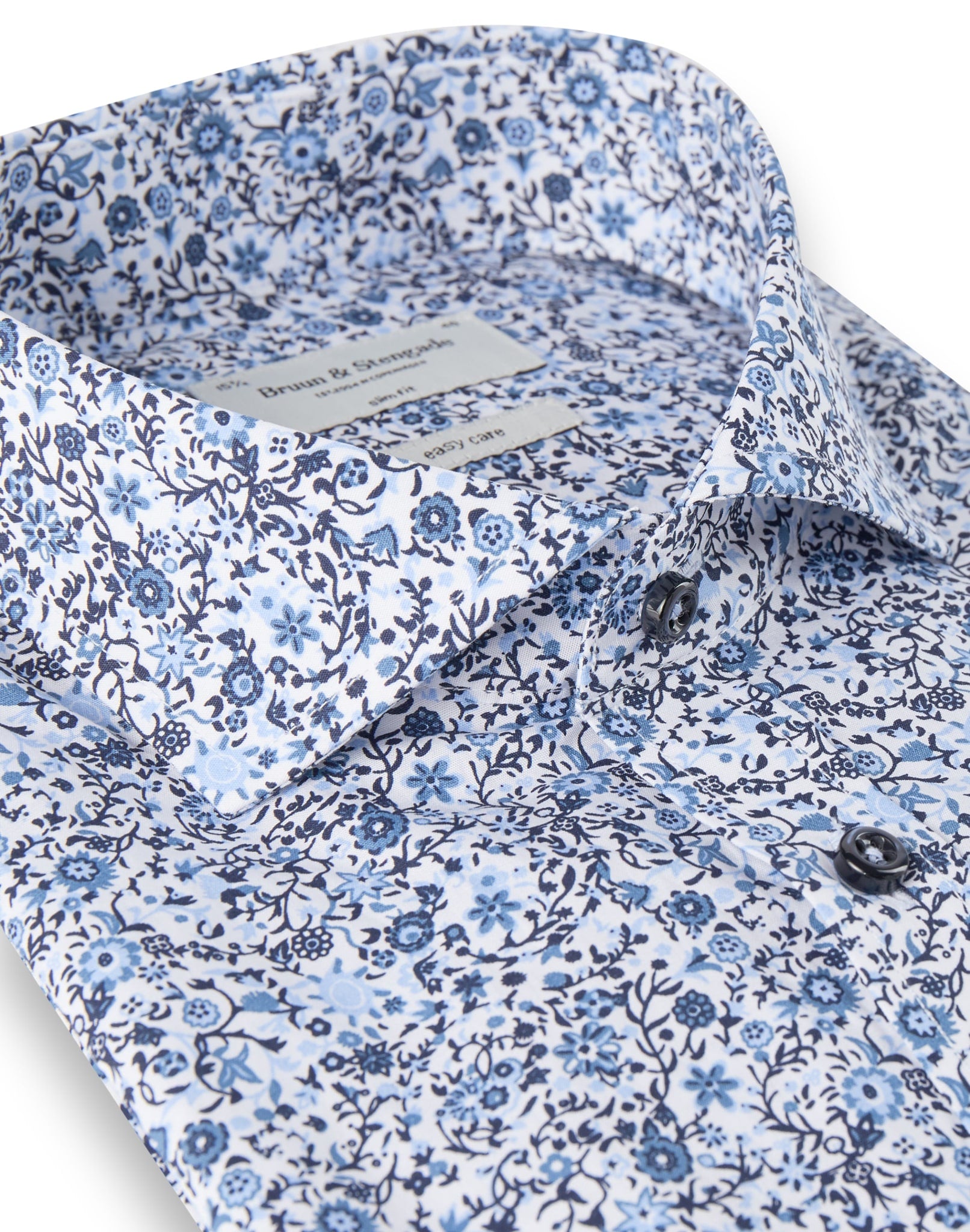 BS Kamp Slim Fit Skjorta - Blue