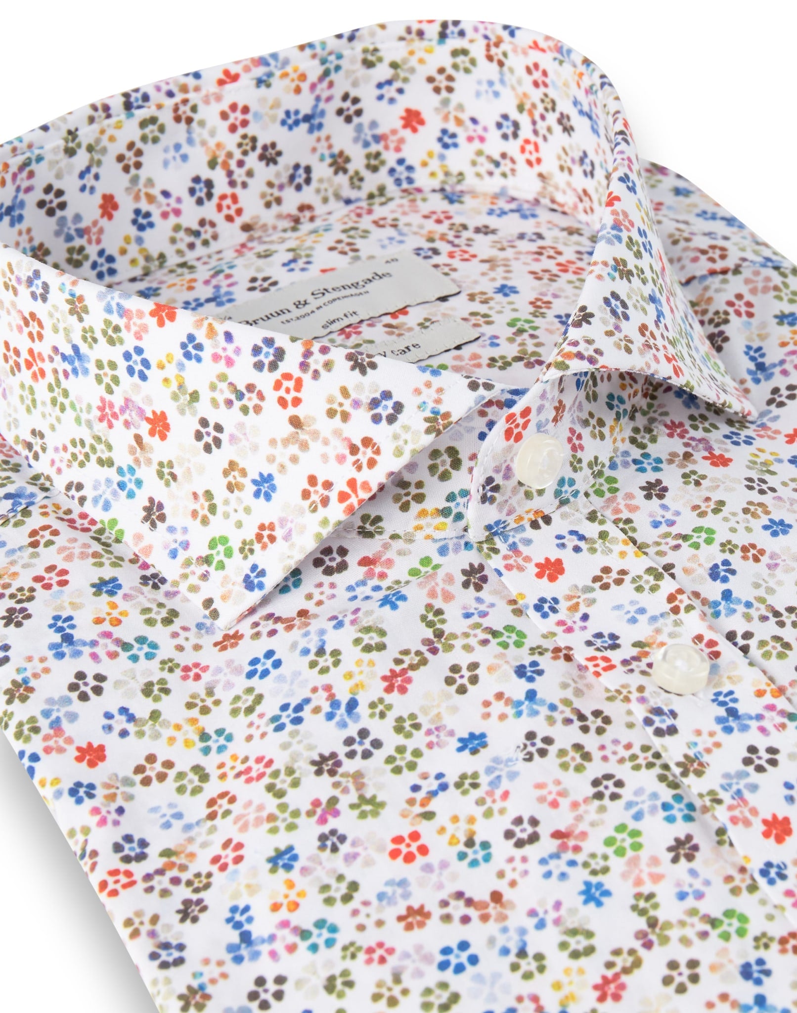 BS Mayer Slim Fit Skjorta - White
