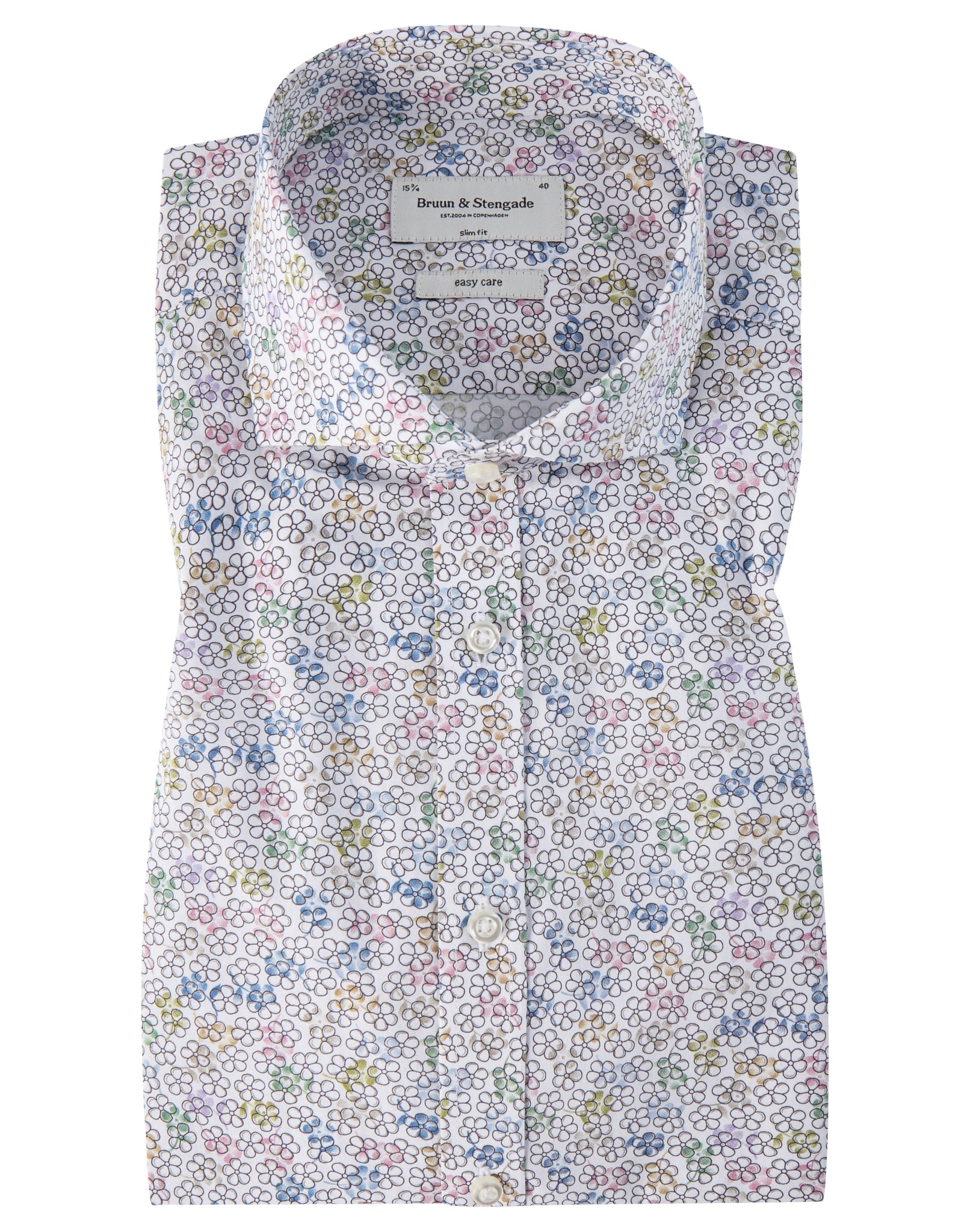 BS Slavo Slim Fit Skjorta - White