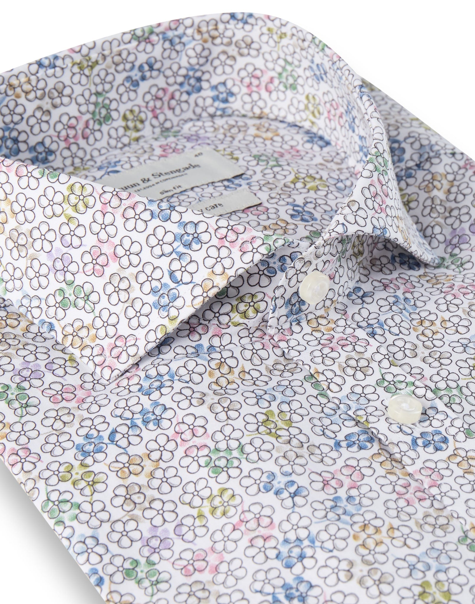 BS Slavo Slim Fit Skjorta - White
