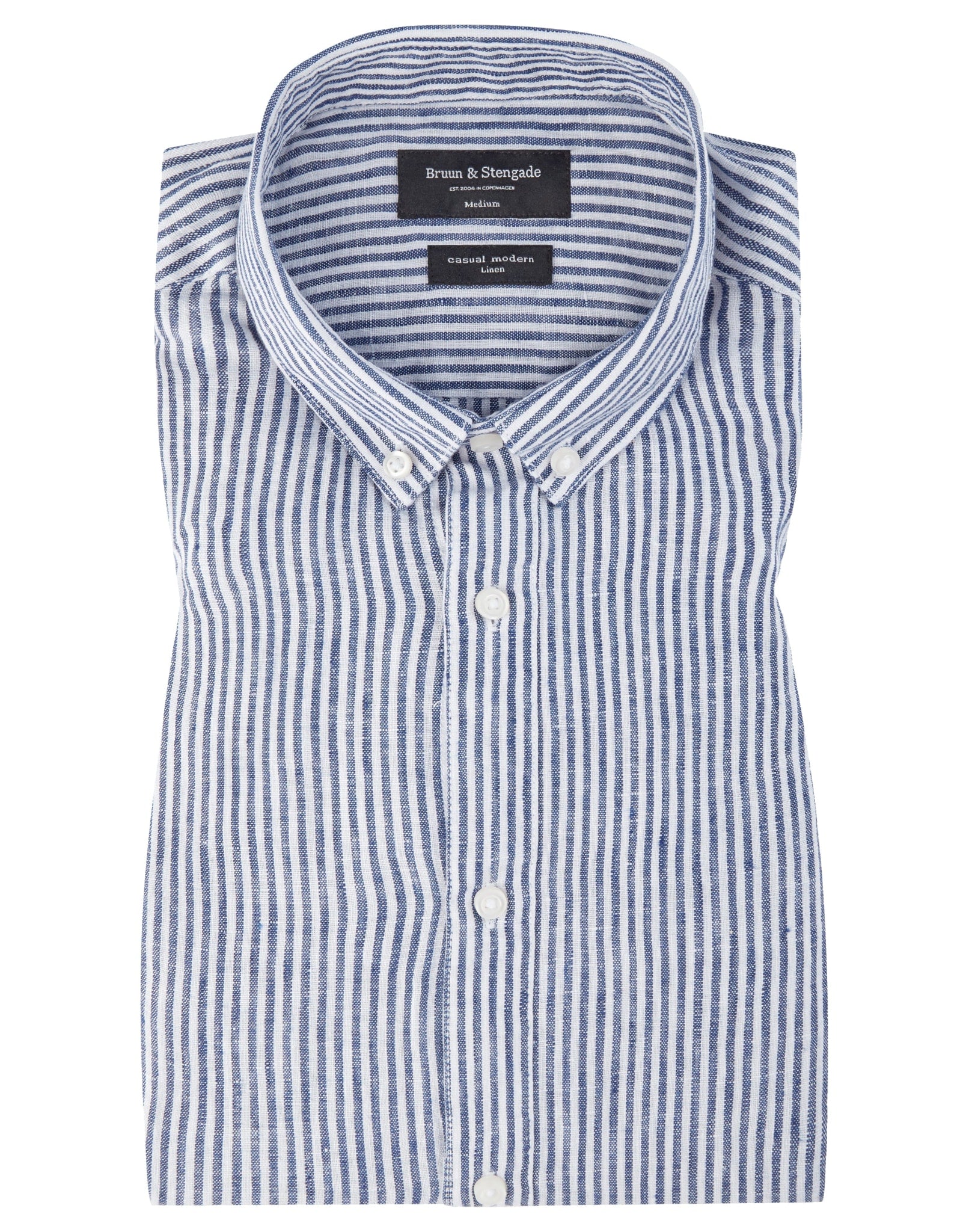 BS Saga Modern Fit Skjorta - Dark Blue