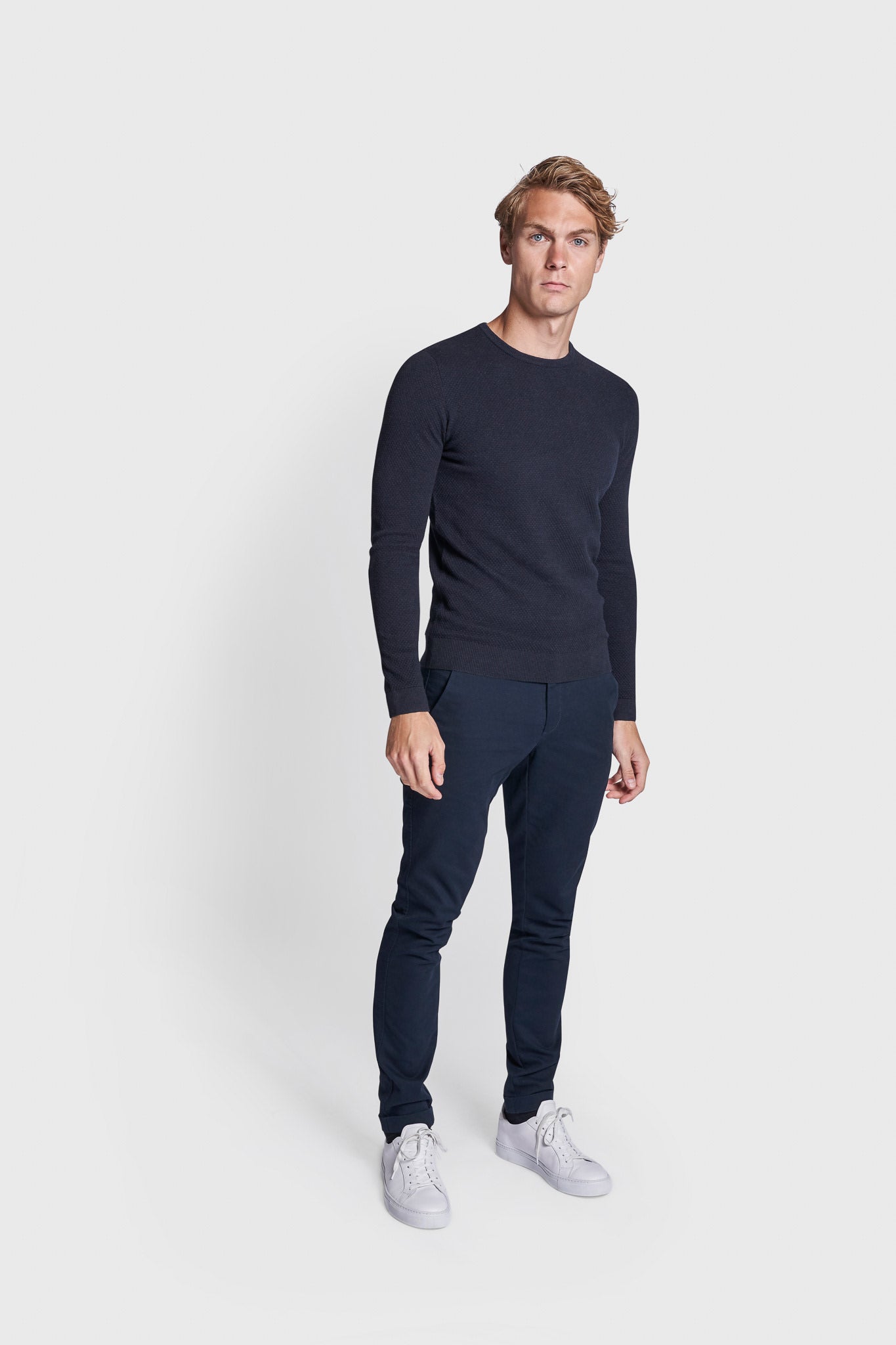 BS Gasquet Regular Fit Stickad Tröja - Navy