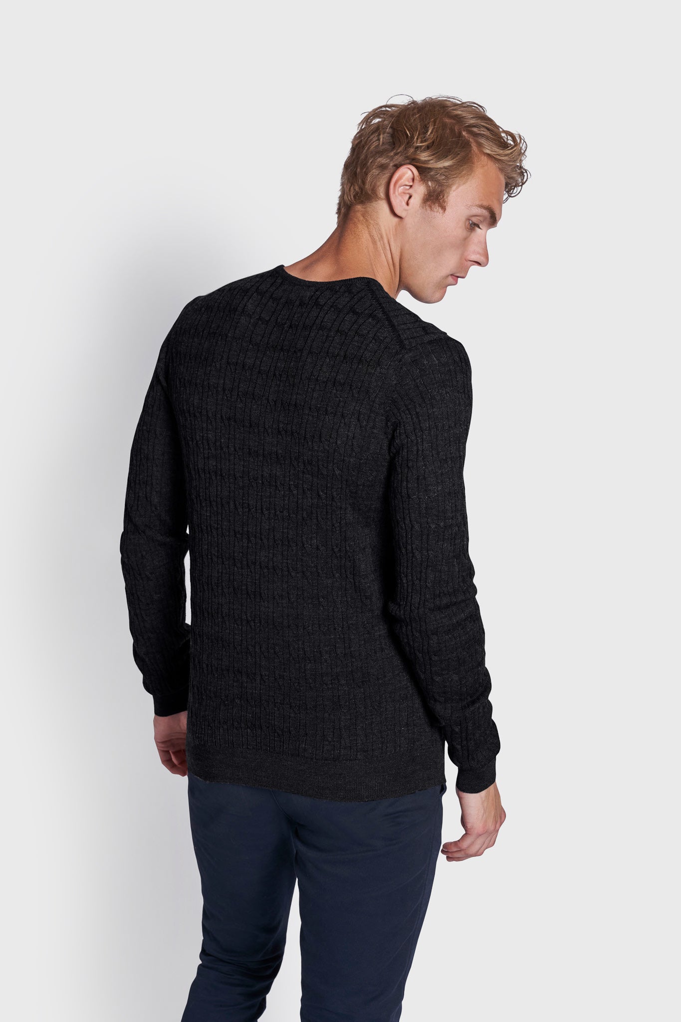 BS Kyrgios Regular Fit Stickad Tröja - Charcoal