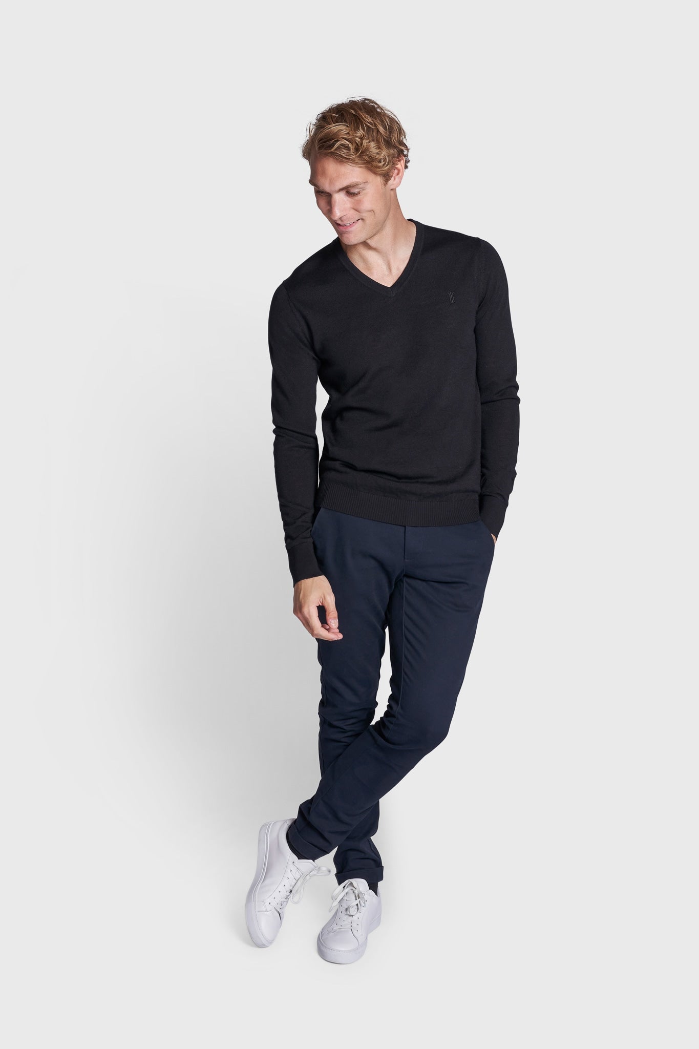 BS Neptune Regular Fit Stickad tröja - Black