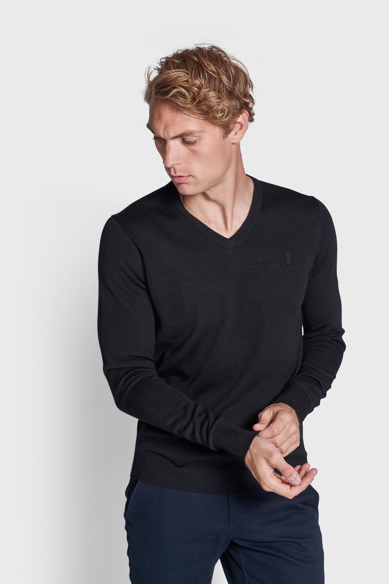 BS Neptune Regular Fit Stickad tröja - Black