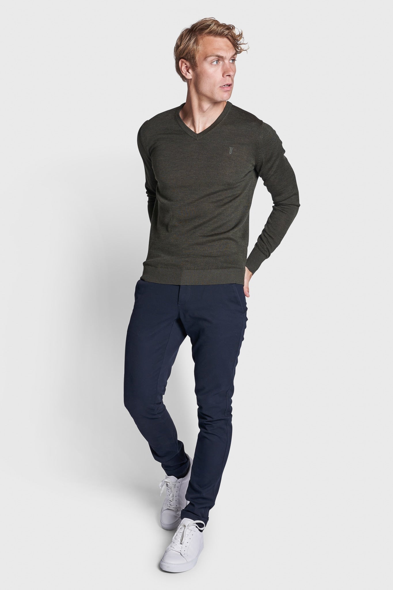 BS Neptune Regular Fit Stickad tröja - Grön