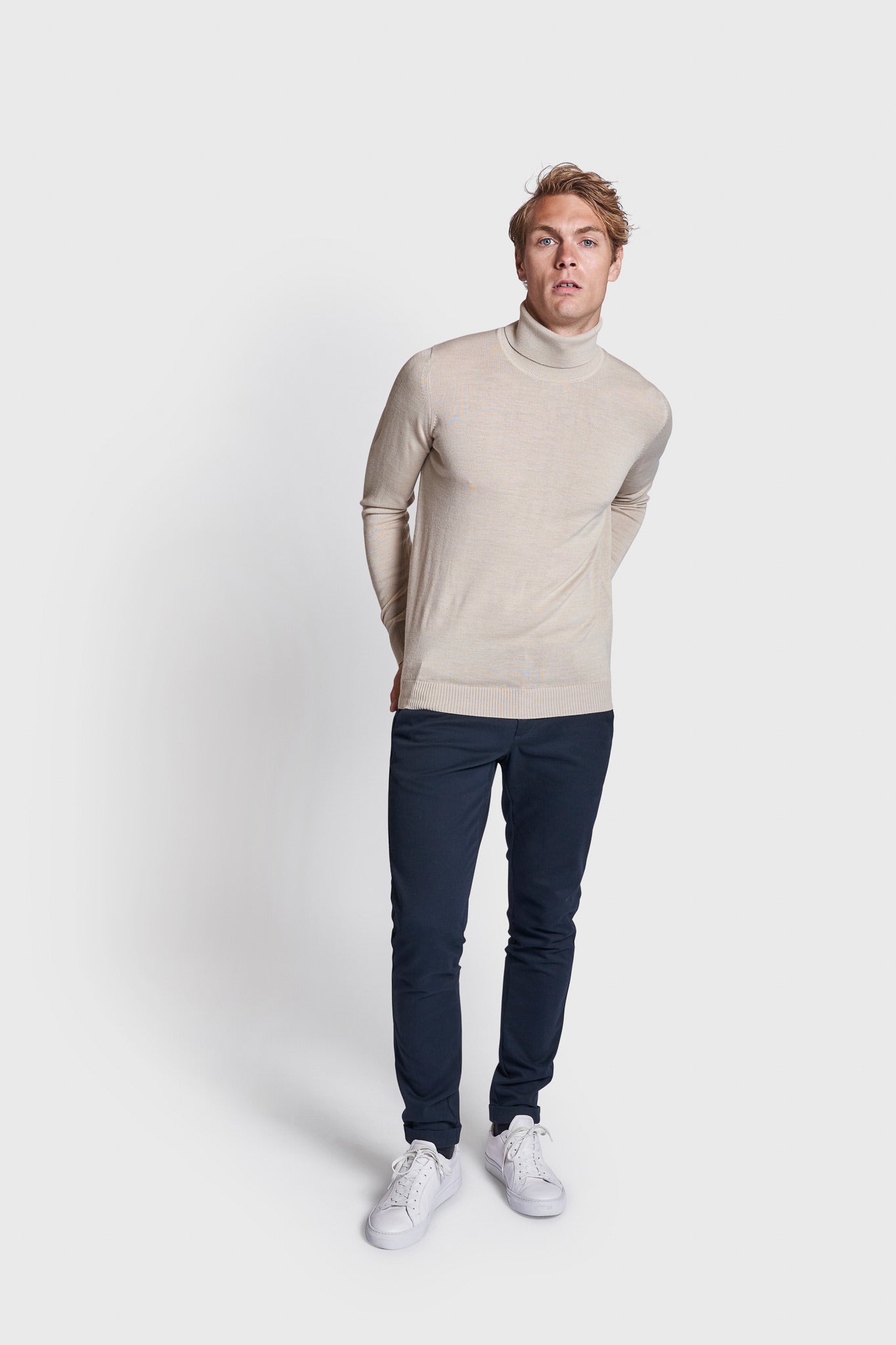 BS Saturn Regular Fit Stickad tröja - Sand