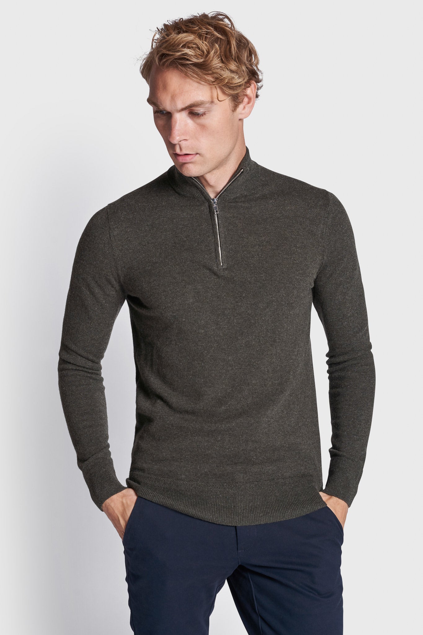 BS Paire Regular Fit Stickad tröja - Green