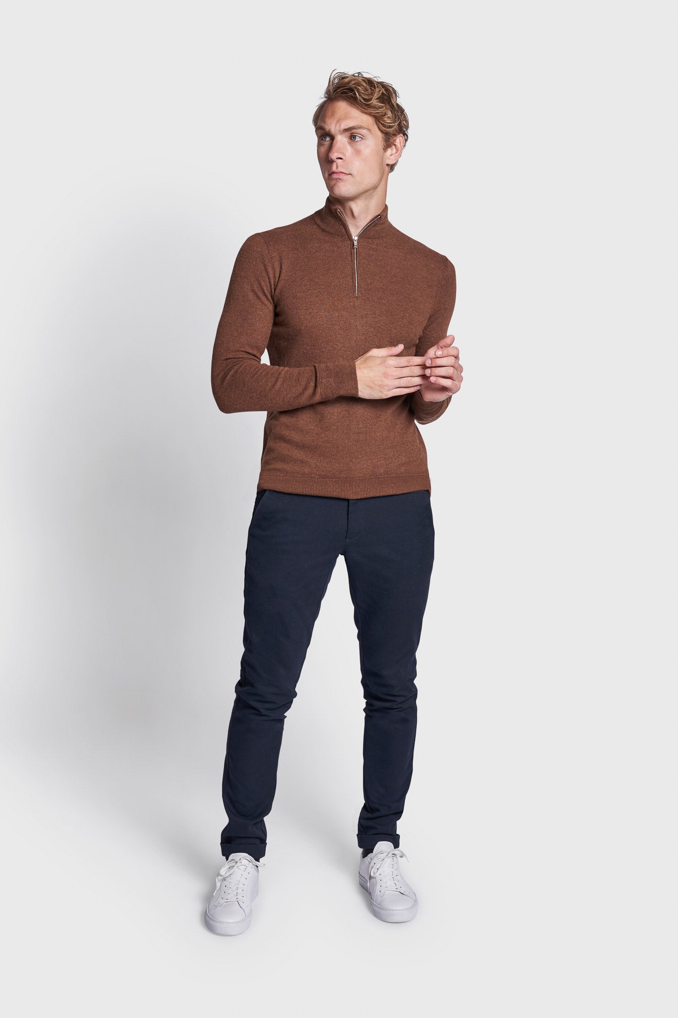 BS Paire Regular Fit Strik - Tobacco