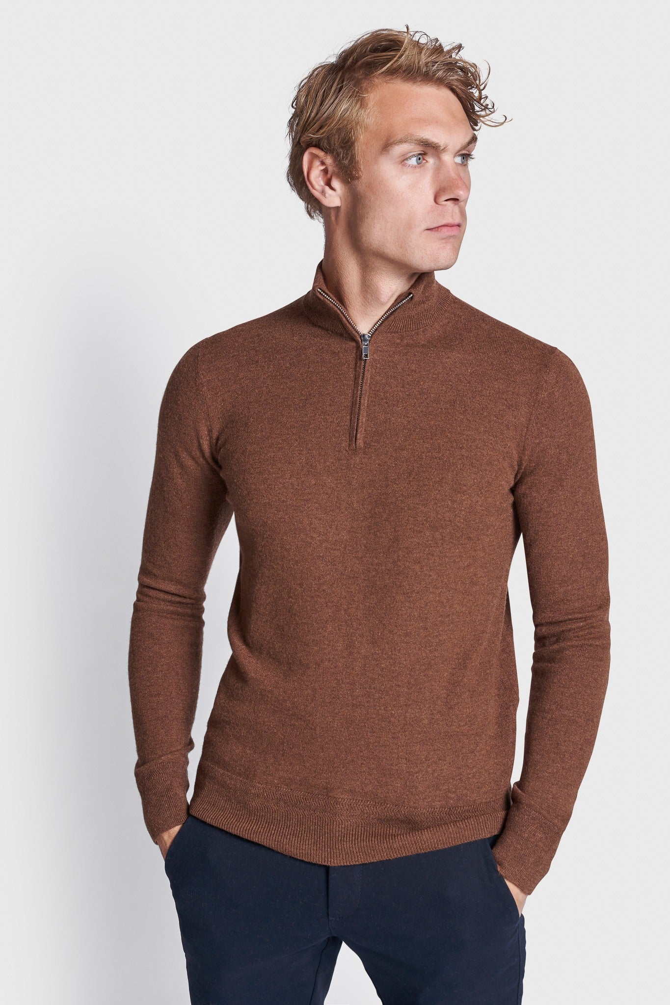 BS Paire Regular Fit Strik - Tobacco