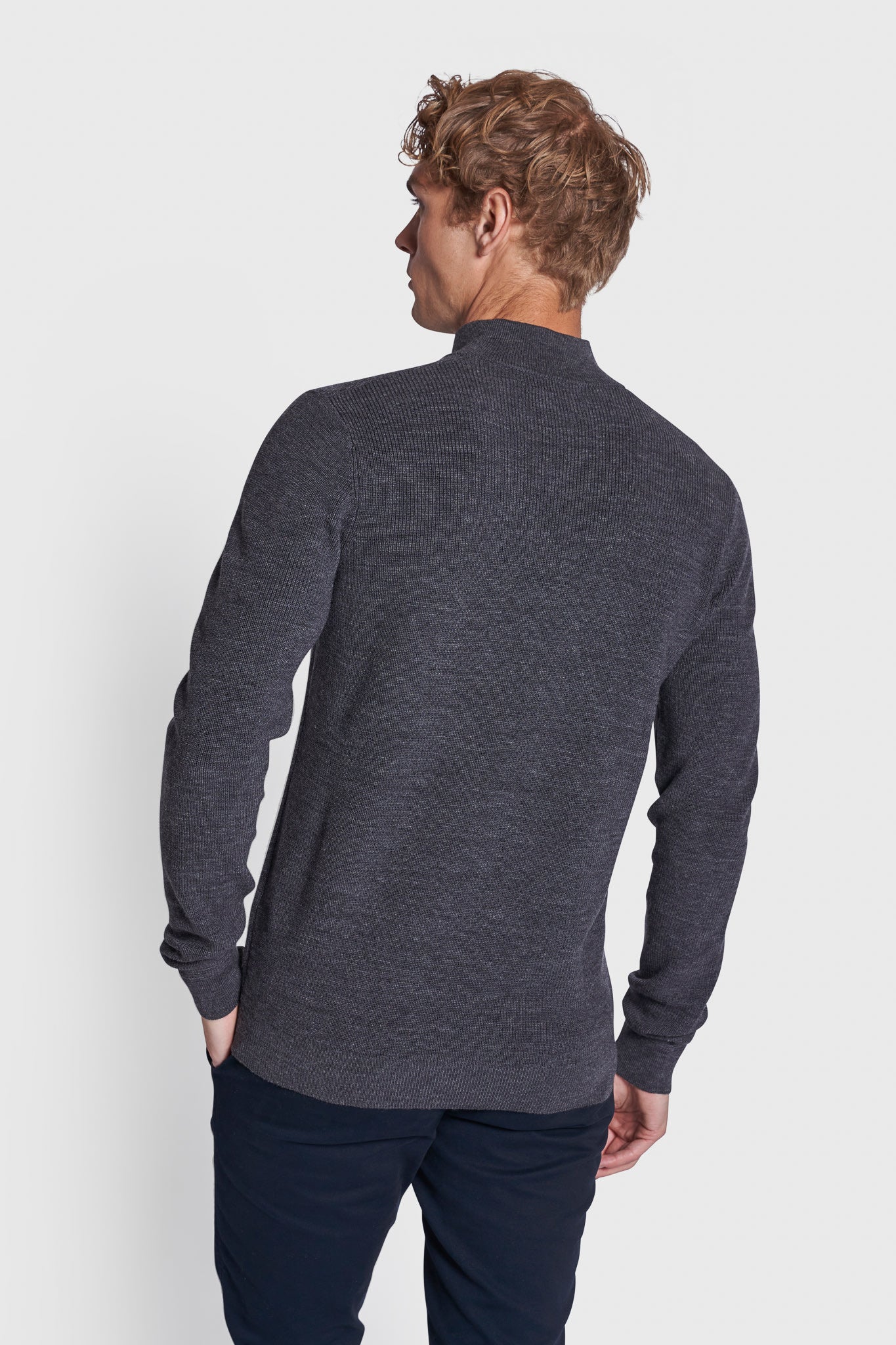 BS Monfils Regular Fit Stickad Tröja - Grey