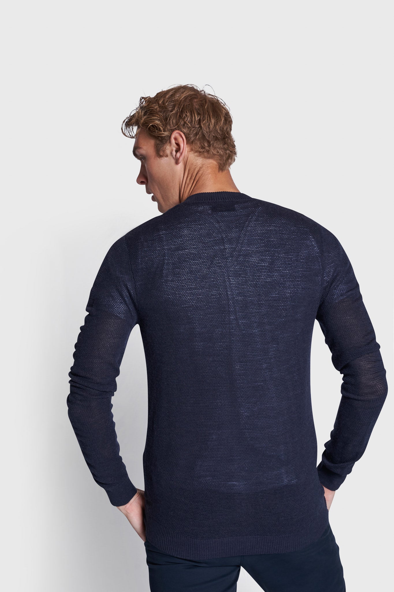 BS Dimitrov Regular Fit Stickad tröja - Thunder