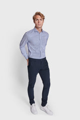 BS Abraham Slim Fit Skjorta - Blue