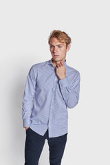 BS Abraham Slim Fit Skjorta - Blue