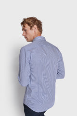 BS Abraham Slim Fit Skjorta - Blue