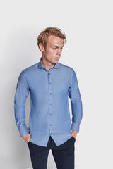 BS Immobile Slim Fit Skjorta - Blue