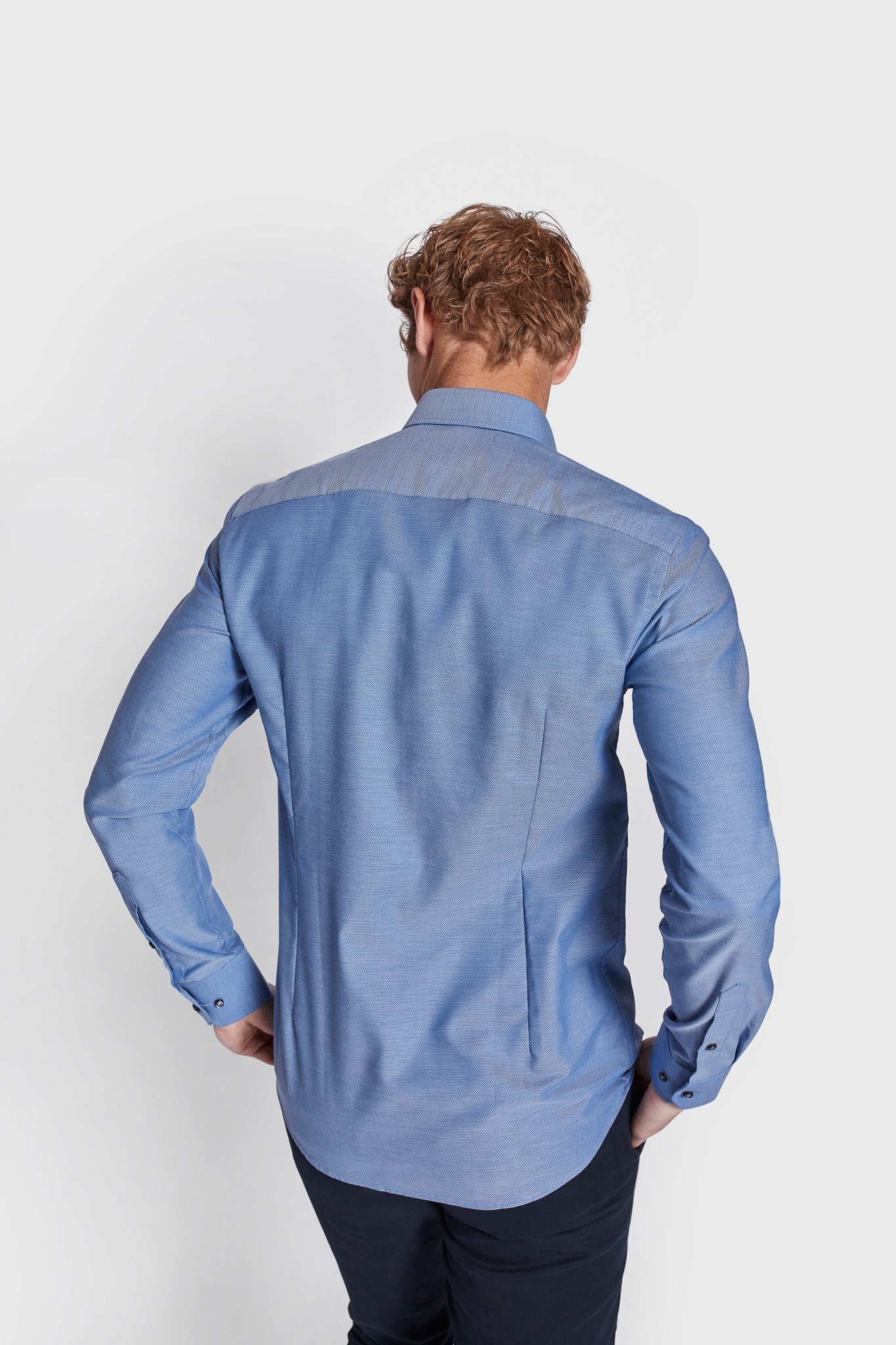 BS Immobile Slim Fit Skjorta - Blå