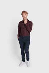 BS Kamil Slim Fit Skjorta - Bordeaux